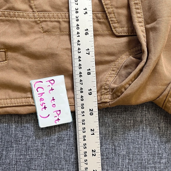 J Crew Wallace & Barnes Duck Canvas Trucker Jacket - Men's Size S - Tan - Picture 6 of 9